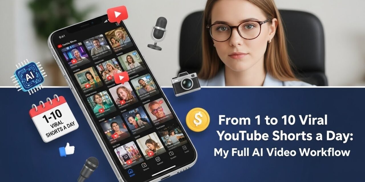 From 1 to 10 Viral YouTube Shorts a Day: My Full AI Video Workflow